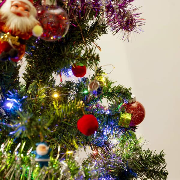 30 Stykker Julepynt Kugler, 5 Stilarter Guld Jul