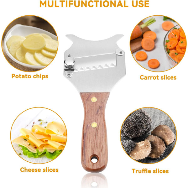 Rustfrit Stål Trøffelost Skærer, Grøntsagssvamp