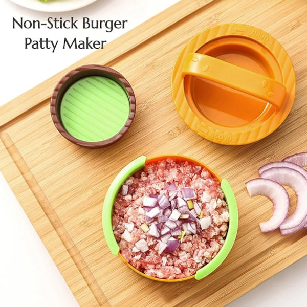 Burgerpress, Hamburgerpress, Patty Maker, Icke-klibbig, Verktygssats för Hamburgerpatties
