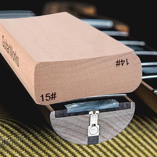 Basguitar-udjævnings-slibningsblok - Instrumentmager