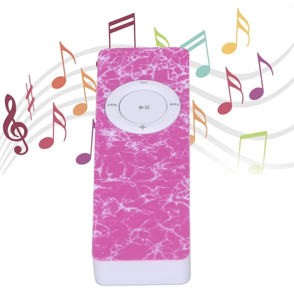 Rosa MP3-spelare, skolpresent för barn High fidelity bärbar MP3