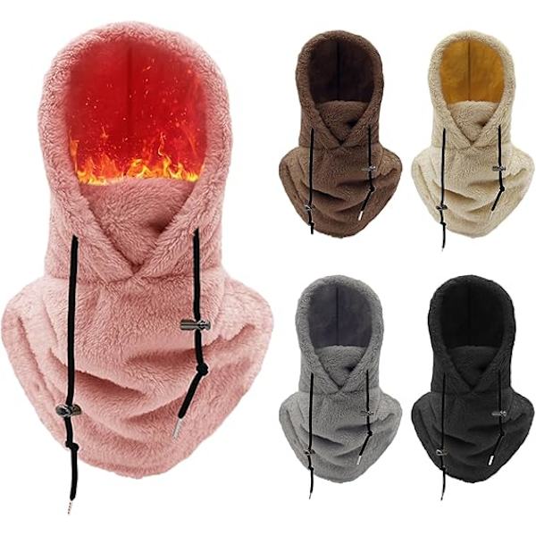 Dame Balaclava 2024 Termisk Ansikts- og Halsdeksel Fleece Vinterhette Ski Motorsykkel Sykling Avslappet Vindtett Snøhode W