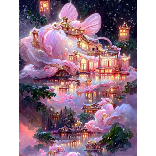 Castles Diamond Painting for Adults, Fantasy Full Diamond