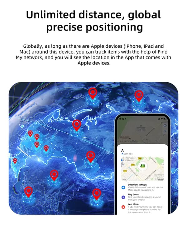 Tracker Pets Bag Locator för plånböcker