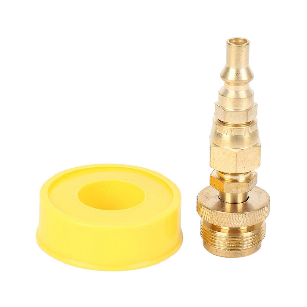 1lb Propangassregulatoradapter, 1in -20 til 3/8in hann 1/4in plugg
