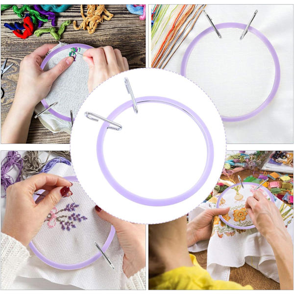 1 stycke Broderi DIY med metallhuvud Broderiram