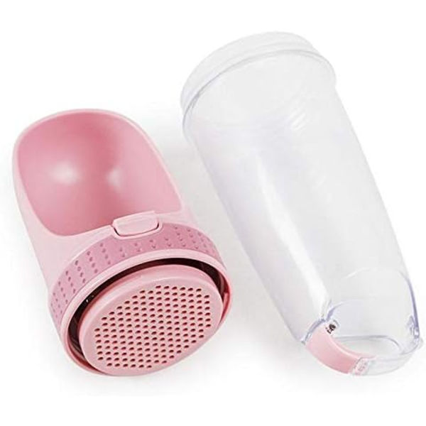 Koiran vesipullo, 350 ml, pullo koirille, vesidispenseri
