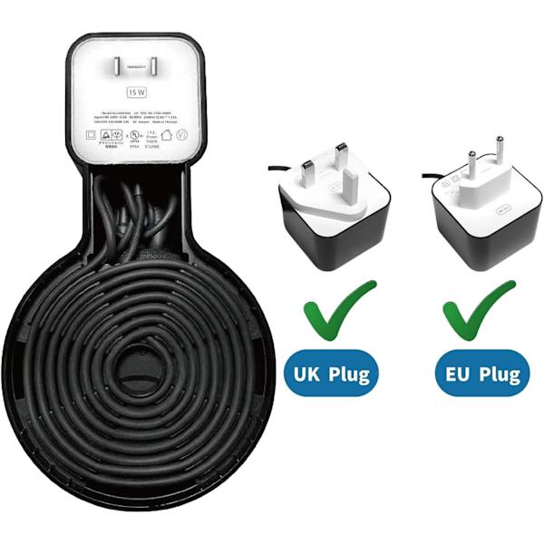 2X Svart Veggbrakett for Echo Dot 3, Smart Hjem Veggmontering