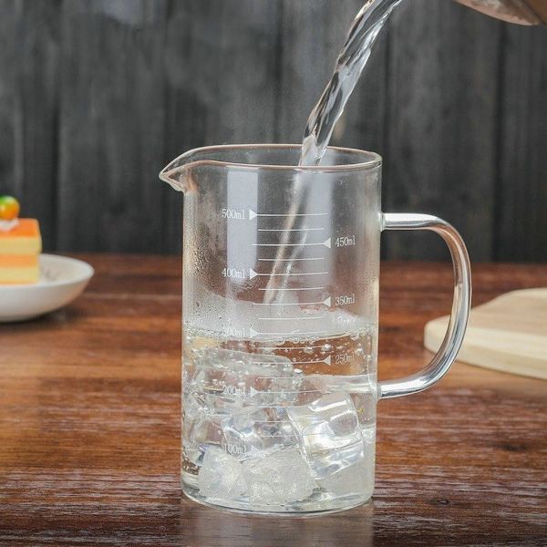 Glassmåler Ergonomisk Tykkvegget Håndtak Transparent Ovn