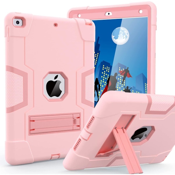 Fodral Kompatibelt med iPad 9/8/7 (10,2 tum, 2021/2020/2019 Modell, 9:e/ 8:e/ 7:e Generation) 3-delat