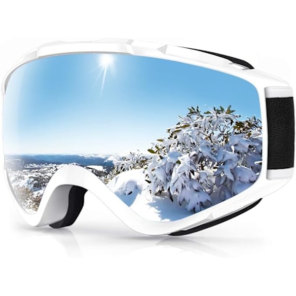 Over-goggles skibriller (OTG) for menn, kvinner og ungdom, 100% UV-beskyttelse