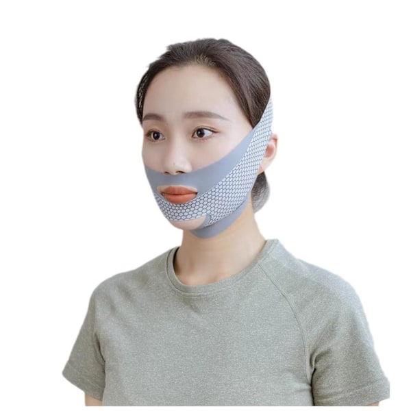 Ansiktsmask för att minska rynkor och forma ansiktet, Andningsbar konturlyftande ansiktsbandage för att lyfta hakan och ansiktet, Rynkreducerare