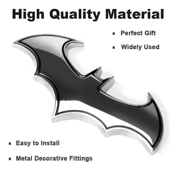 3D metal bilmærke, unik bilsticker