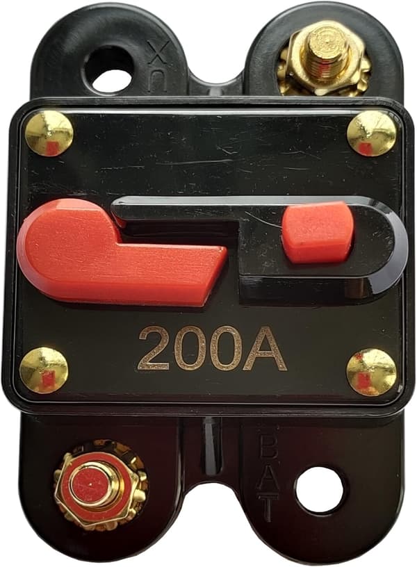 200A Säkring med återställning för bilstereo, 12V/24V-system