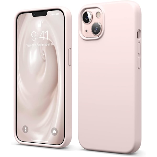 Flytande Silikonfodral Kompatibelt med iPhone 13 (6.1 Tum Premium Silikon, Fullt Skydd - Stötsäkert, Repskydd