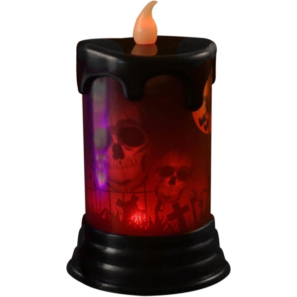 Halloween Flammelose Lys, Halloween LED Flammelose Lys -