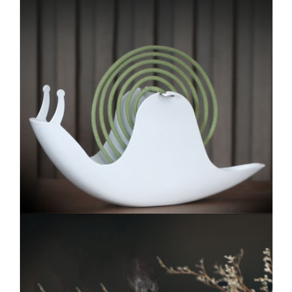 1 stk. sort snegle myggespiralholder, klassisk og