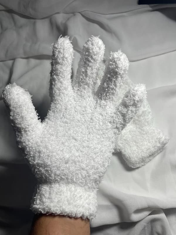 Mjuka Vinterhandskar Fluffig Lyxig Mode One Size - Vit