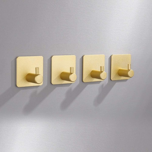 Rustfrie Stål Power Load Adhesive Hooks, Elegant Stil