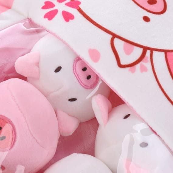 （The Pig Sakura）Sød Snack Pude Fyldte Dyr Legetøj Dekorative