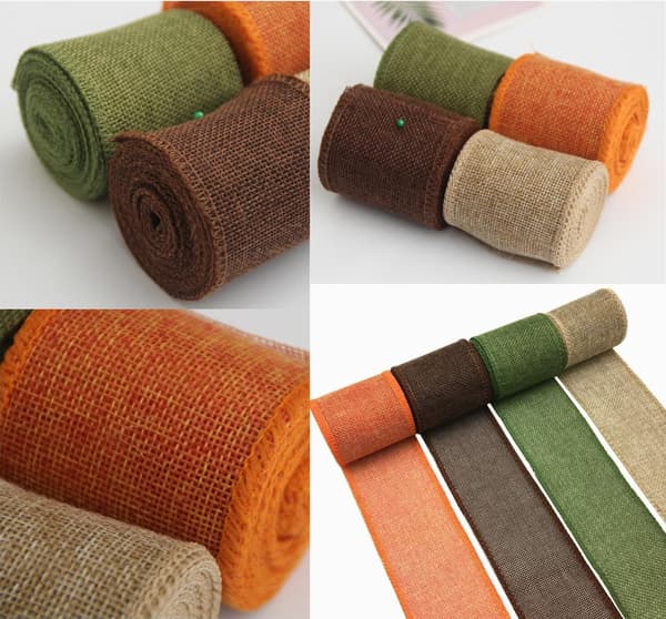 5 ruller af burlap bånd til DIY-håndværk