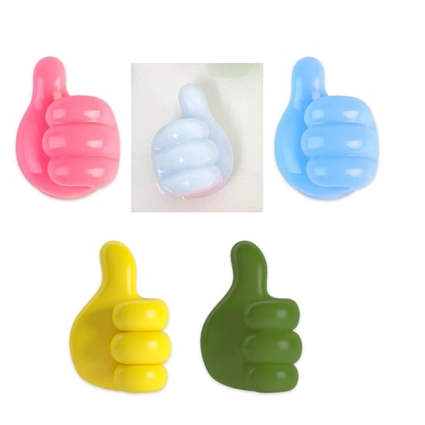 5-pack Kabelklämmor Organizer Tumme Självhäftande Kabellagring