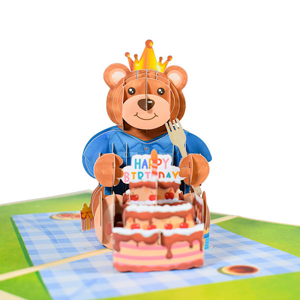 Hyvää syntymäpäivää 3D Pop Up -kortit 3d Tervehdyskortti Postikortit