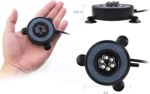 LED Akvarielampa med Luftsten, Flerfärgade Luftbubblor