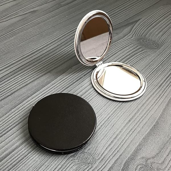 1 stk Makeup Spejl, 7 CM Rundt Foldbart Spejl, Professionelt