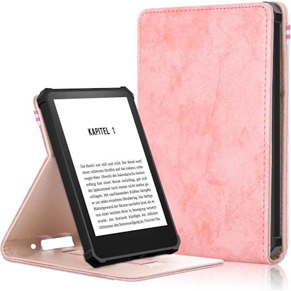 2 stk. Foldbar Etui for Ny Kindle (11. Generasjon Versjon 2022), med Automatisk På/Av, Lett Etui med Håndstropp
