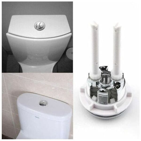 1 pak toiletskylleknap, 38mm dobbeltskylleknap, toilet