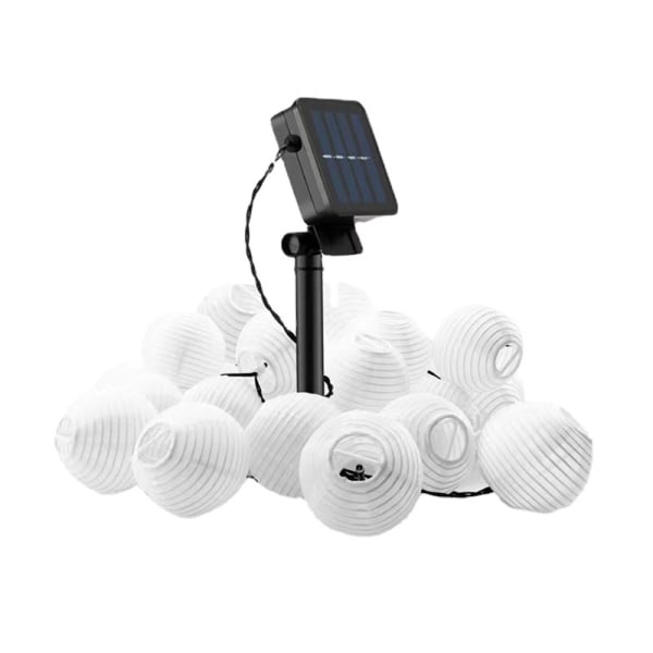 Solcellsdriven LED-ljusslinga för utomhusbruk, 7M 50 lampor med fjärrkontroll