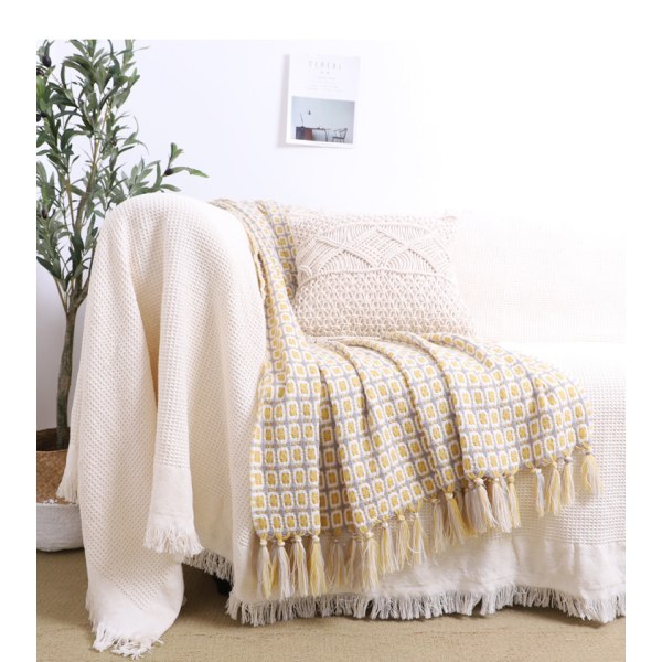 Scandinavian style blanket Sofa blanket 130*170CM Hotel B&B