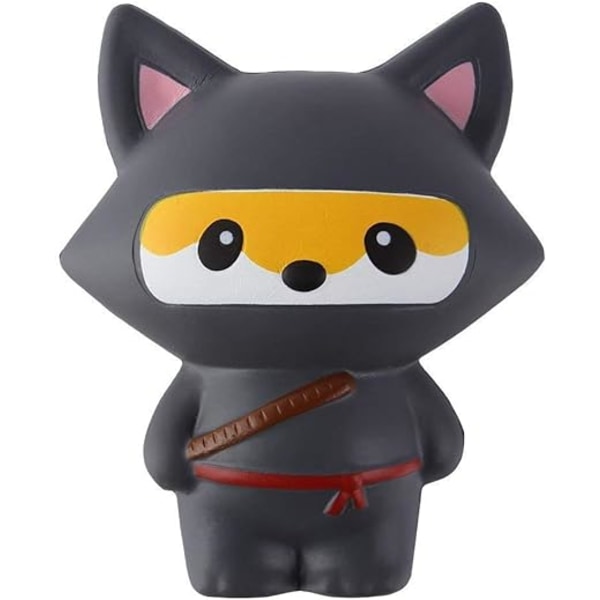 Ninja Fox anti-stress leker (14*12*7cm), Kawaii stressavlastning