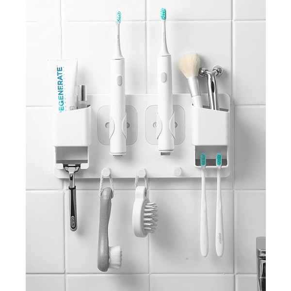 Väggmonterad tandborsthållare, eltandborste för badrum och