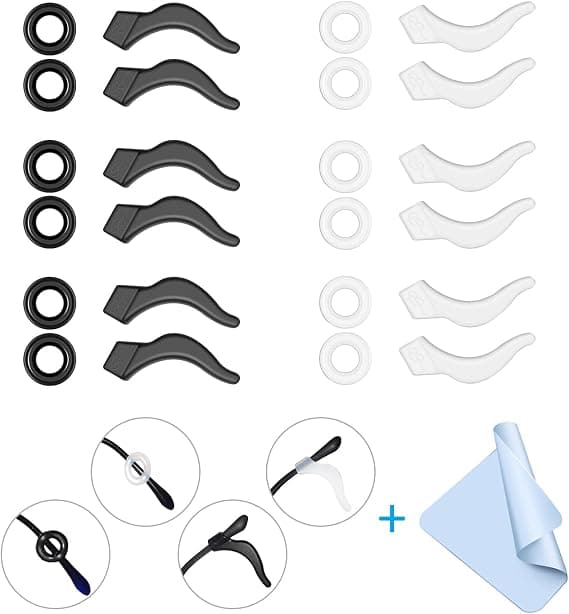 24-pack Glasöronfästen, Halksäkra Glashållare, Premium