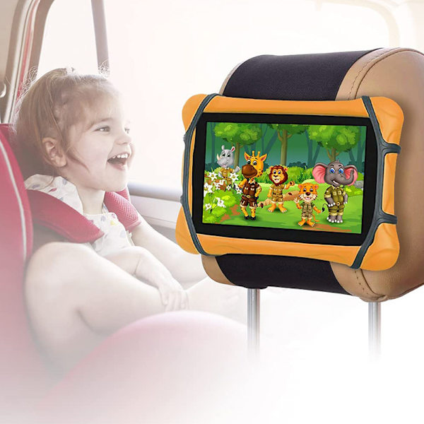 Bil Nackstöd Fäste, 7-10,5 tums Bil Nackstöd Fäste 360° Roterbar, Kompatibel med iPad, iPad Mini/Air/Pro, Samsung