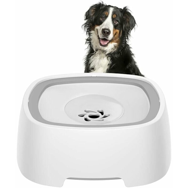 Anti-stänkskydd hundvattenskål, 1,5L Anti-stänkskydd hundskål, Anti-spill