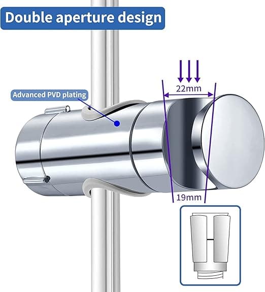 Udskiftelig Håndbrusesupport 19-25MM Diameter Justerbar