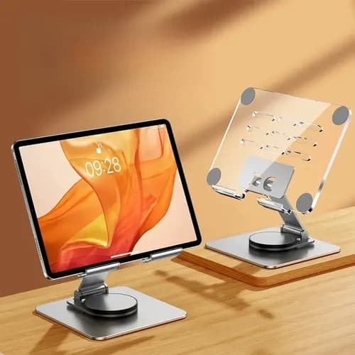 Justerbar Foldbar 360 Graders Drejelig Tablet Holder
