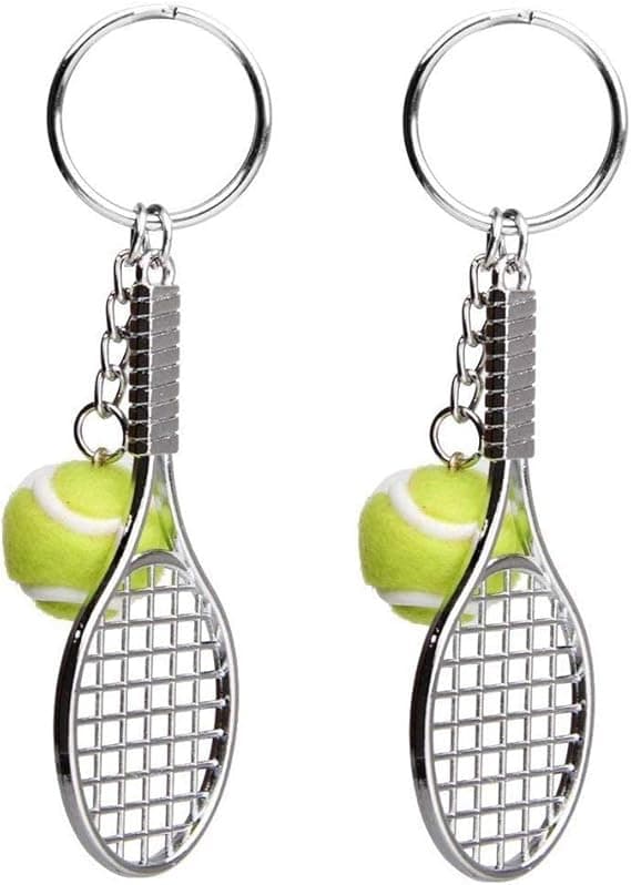 2 kpl Tennismaila Avaimenperät, Metalli Avaimenperä Luova Avaimenperä