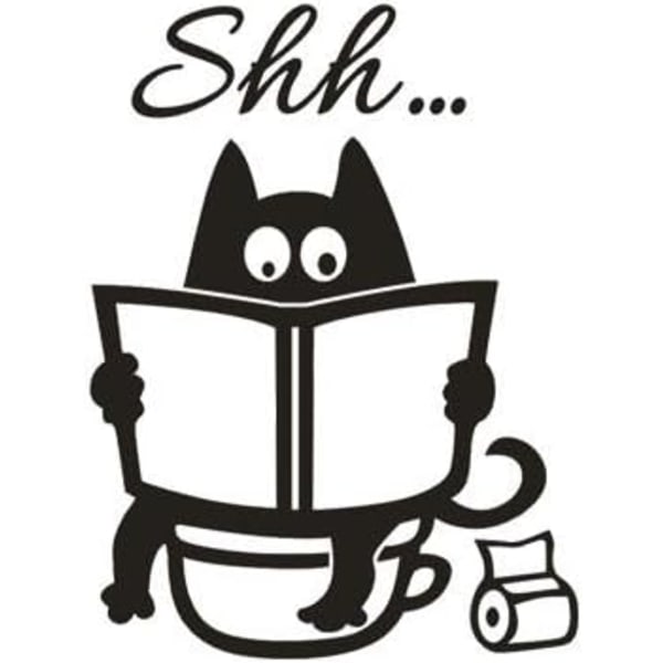Väggdekaler Sovrum Vardagsrum Kök Citat Toalett Katt