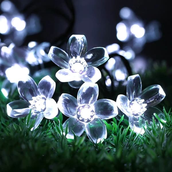 50LED Solcellelys Kirsebærblomst Feelysslyng 50LED 8