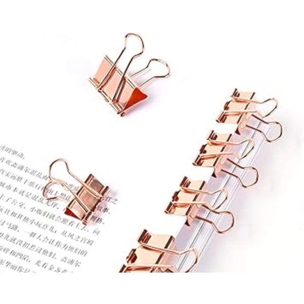 (Rose Gold 19mm (30st) 19mm Bred Small Swallowtail Clip/Papper
