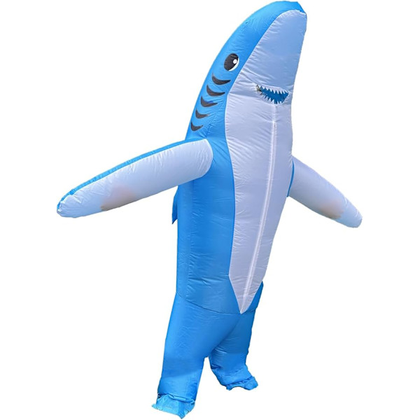 Oppustelig Halloween Haj Kostume, Cosplay, oppustelig Fancy dragt til mænd og kvinder (90-130cm)