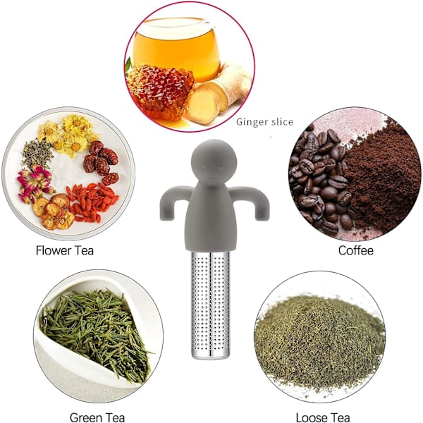 2 stk. Te-infusere Te-infuser til te Te-infuser 304 Rustfrit