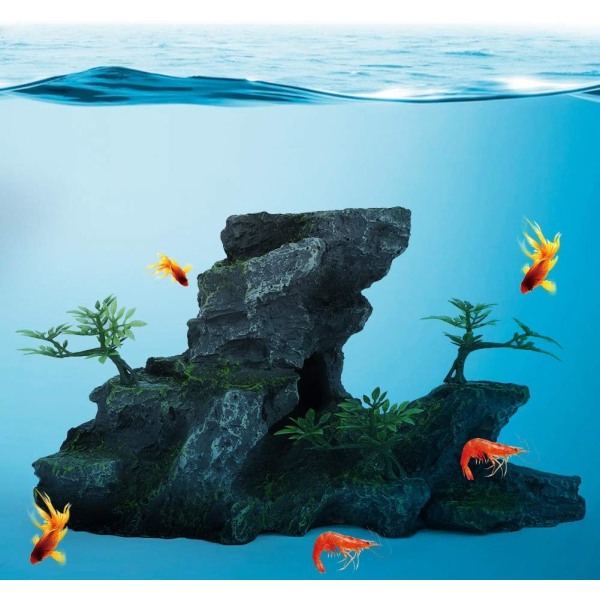 Aquarium Ornament, Simulation Resin Rockery-Shape Cave Fish Tank