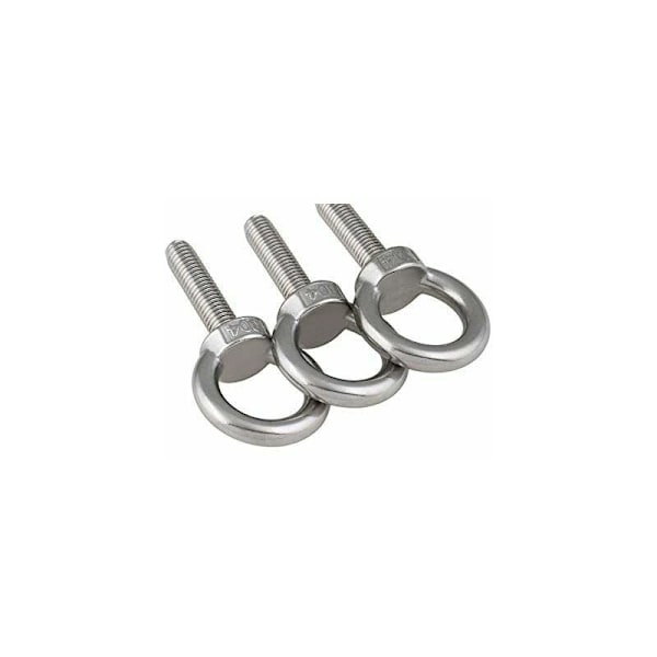6 stk. gevindlængde 30 mm nylon låsemøtrik og låseskiver, Mari