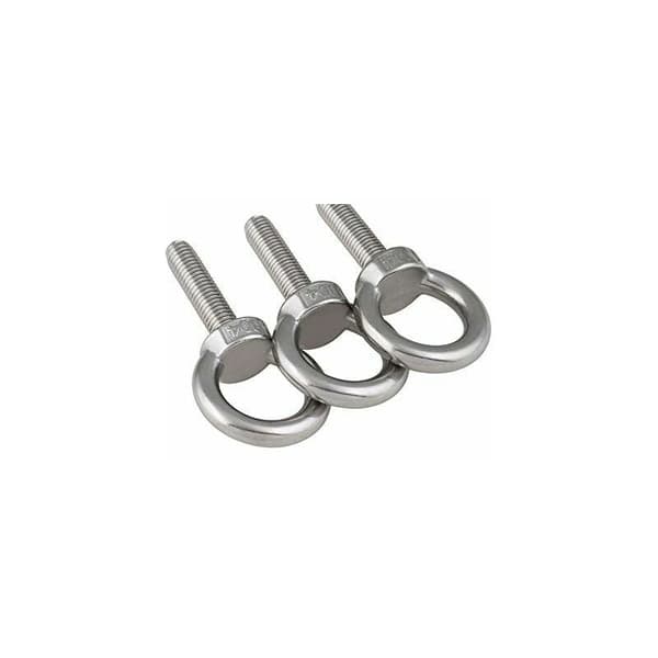6 stk. Trådlengde 30mm Nylon låsemutter og låseskiver, Mari