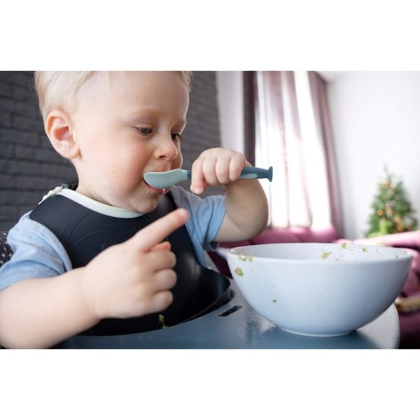 Babysæt med Ske og Gaffel med Rejsetaske - Til Småbørn og Babyer